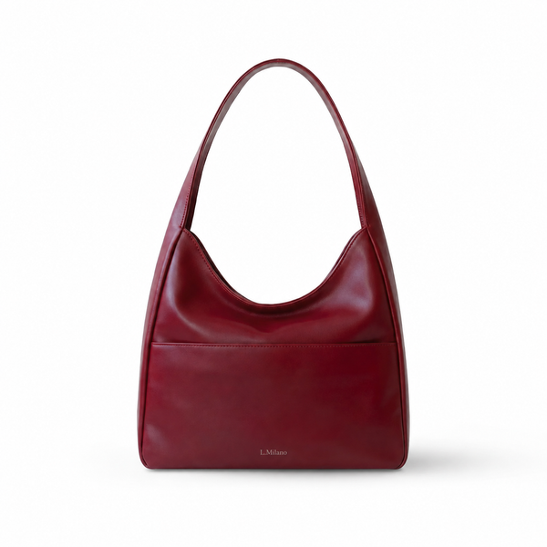 Milano-Bolso Otoño Rojo burdeos